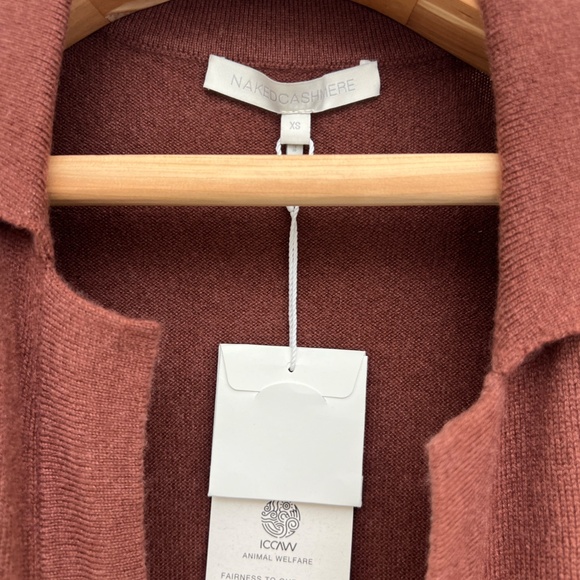 Naked Cashmere 100% Cashmere Jensen Jumpsuit in XS Currant NWT - Picture 9 of 11